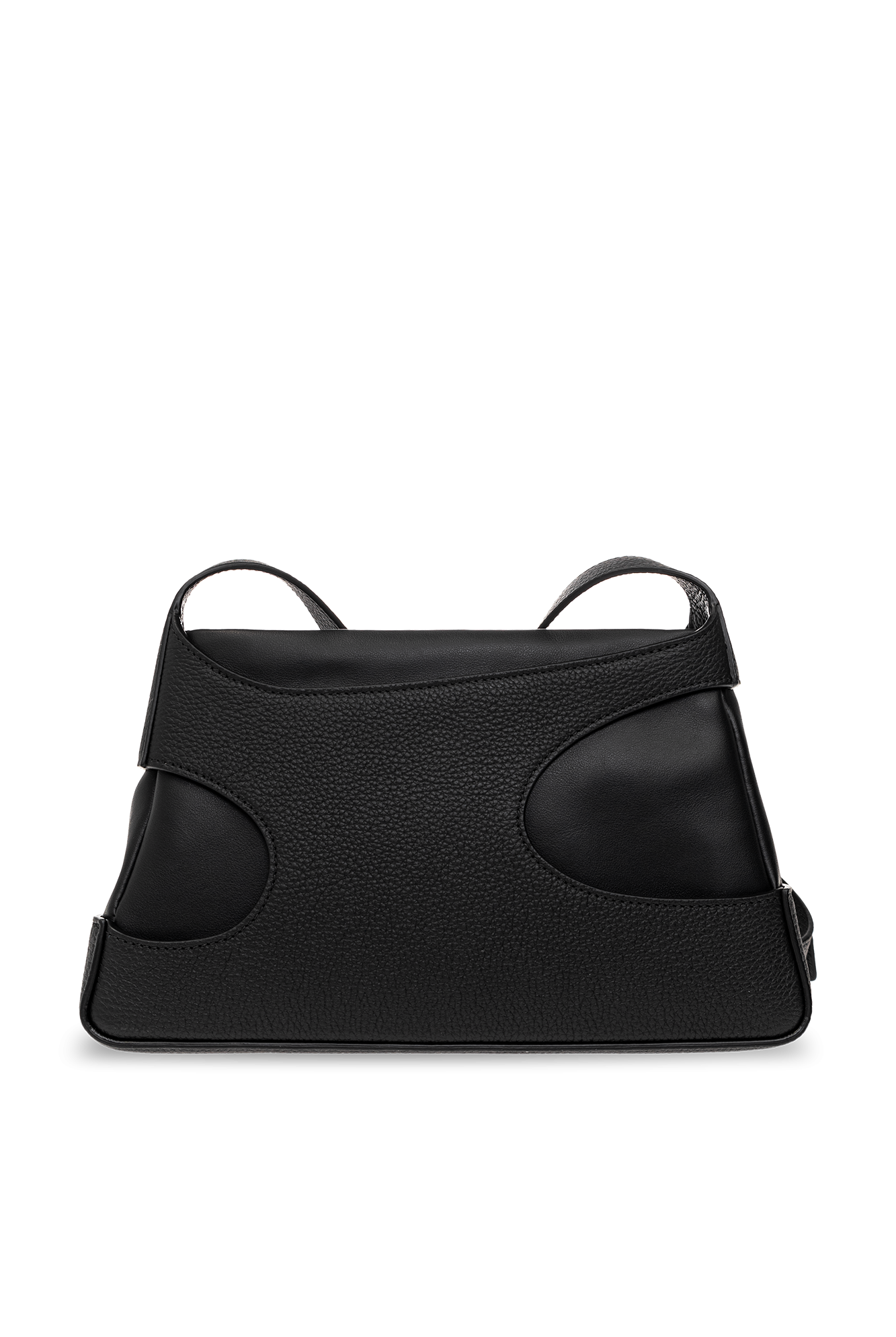Giorgio Armani zip-up messenger bag - Black 'Cut Out